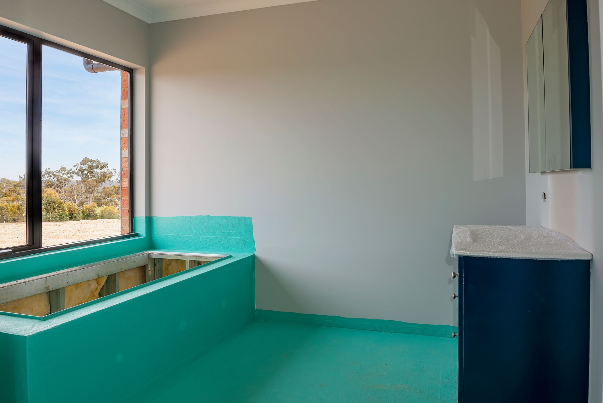 Residential house being built